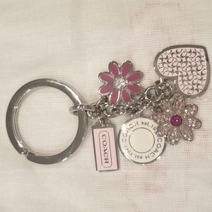 Coach Signature charms keychain